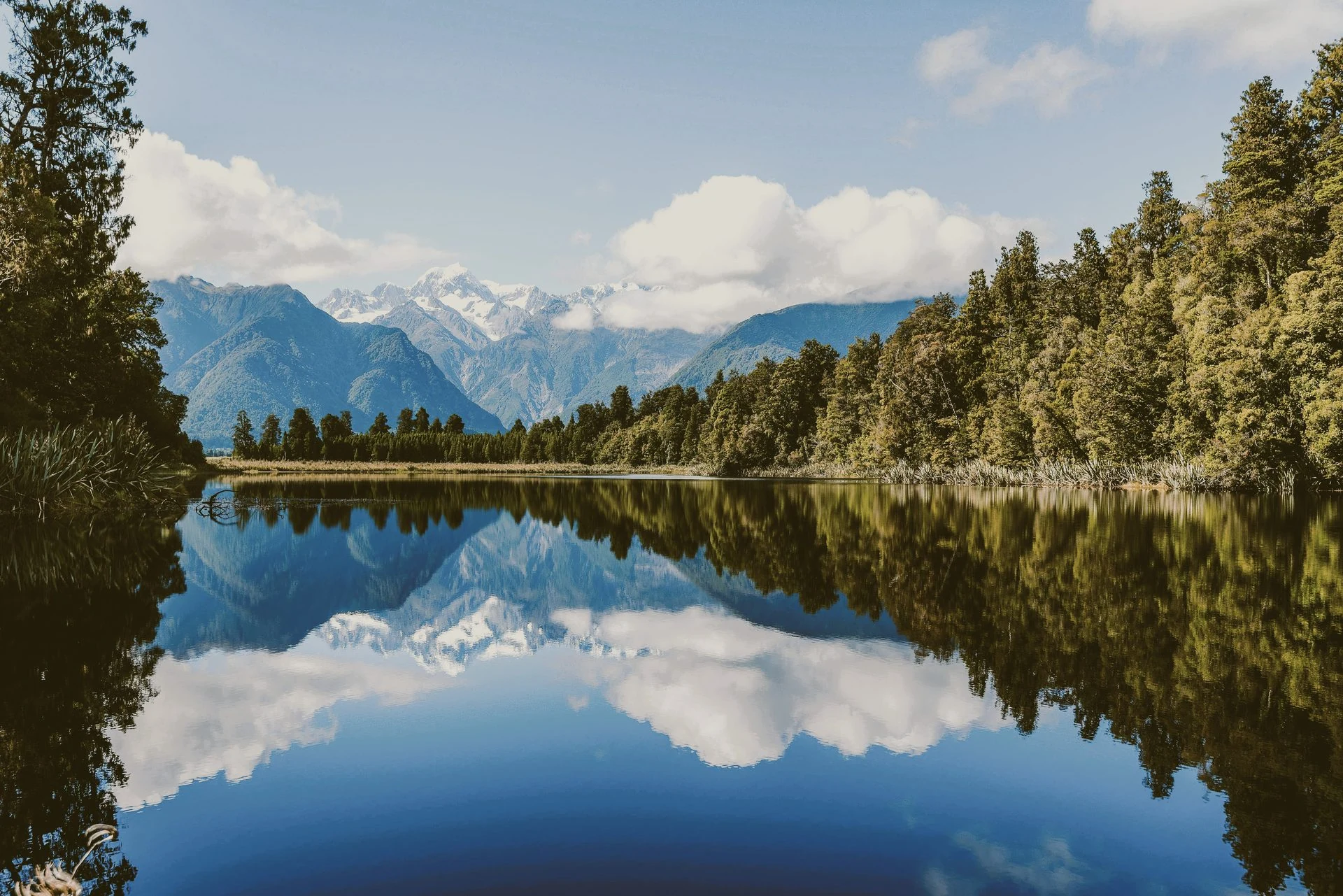 West Coast forest and lake on a Franz Josef to Greymouth one-way